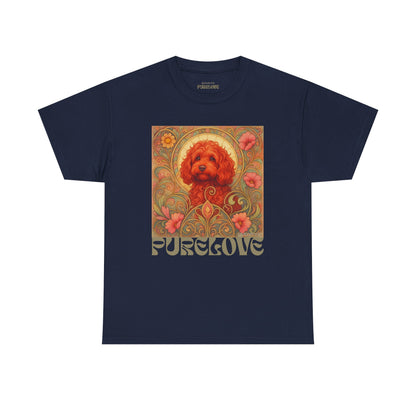Strawberry Cavapoo (Cavoodle) Vintage Graphic T-shirt -Unisex Cotton Tee for Dog Lovers