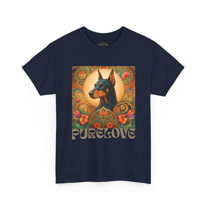 Doberman Vintage Graphic T-shirt - Unisex Cotton Tee for Dog Lovers
