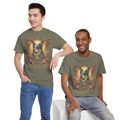 Australian Blue Heeler Vintage Graphic T-Shirt – Unisex Cotton Tee for Dog Lovers