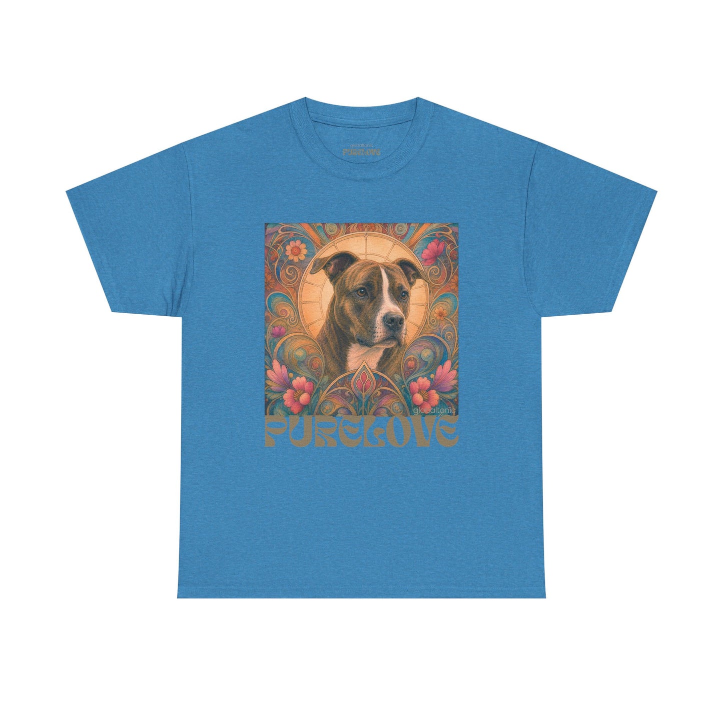 Staffy (Coco) Bull Terrier Vintage Unisex Cotton Tee for Dog Lovers