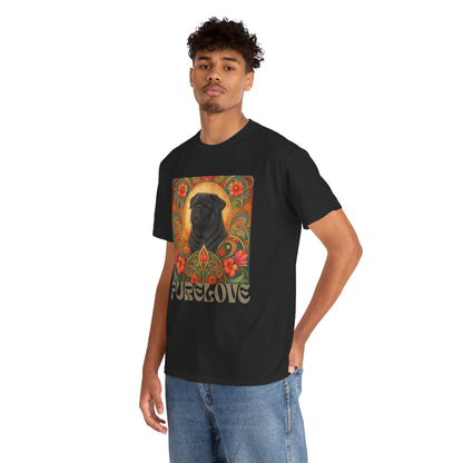 Pug Black Vintage Graphic T-Shirt – Unisex Cotton Tee for Dog Lovers