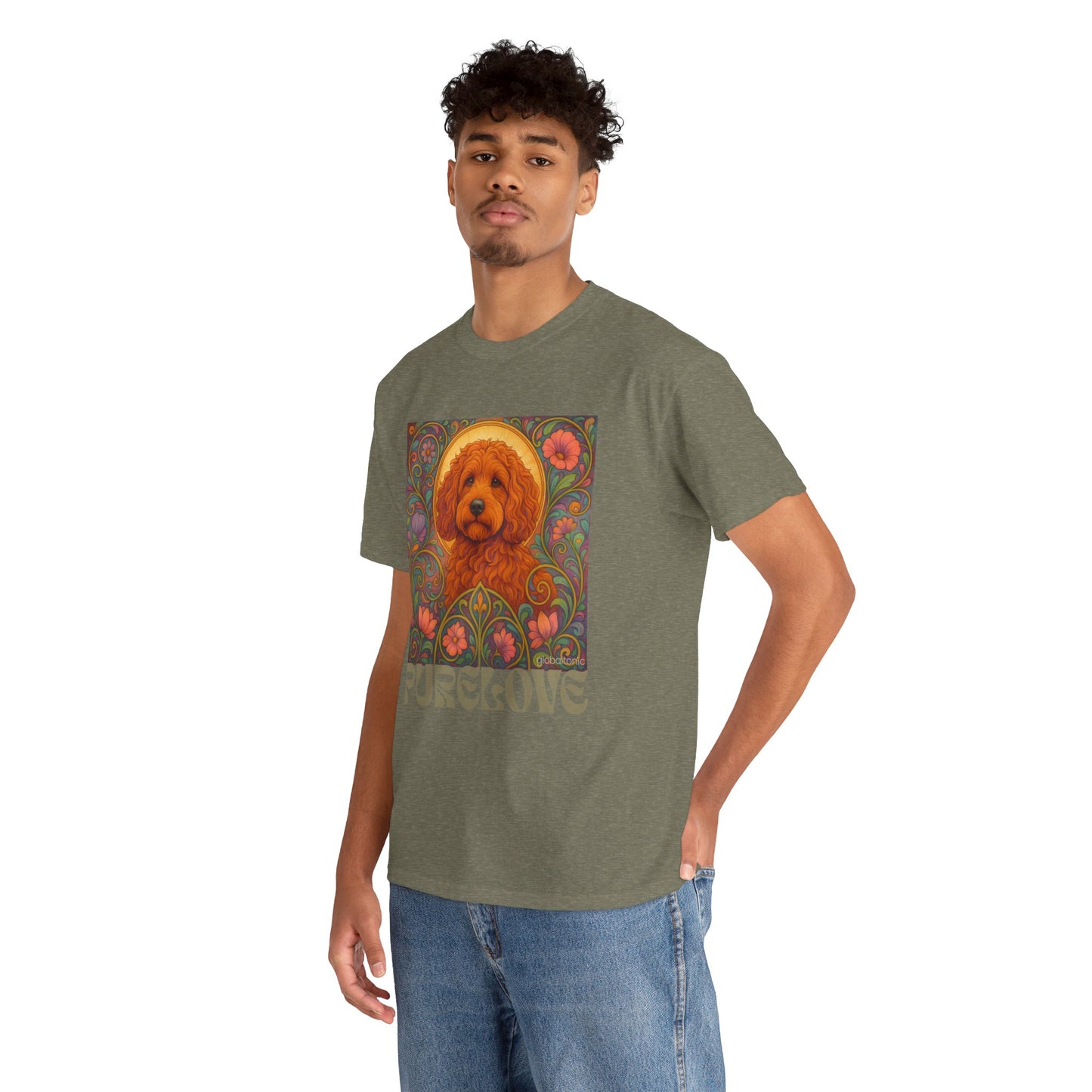 Red Cockapoo (Spoodle) Vintage Graphic T-Shirt – Unisex Cotton Tee for Dog Lovers