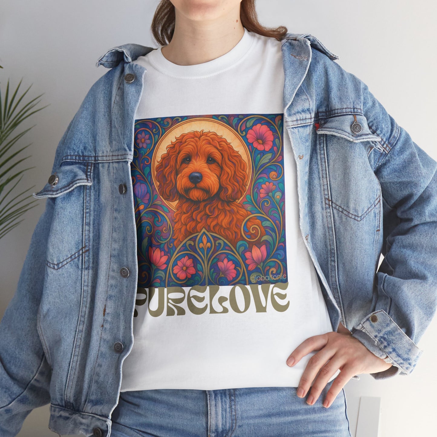 Red Cockapoo (Spoodle) Vintage Graphic T-Shirt – Unisex Cotton Tee for Dog Lovers