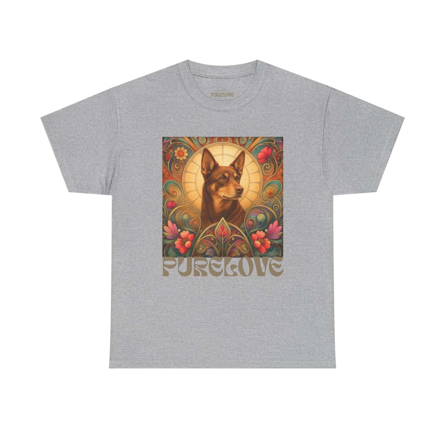 Kelpie Brown Vintage Graphic T-Shirt – Unisex Cotton Tee for Dog Lovers
