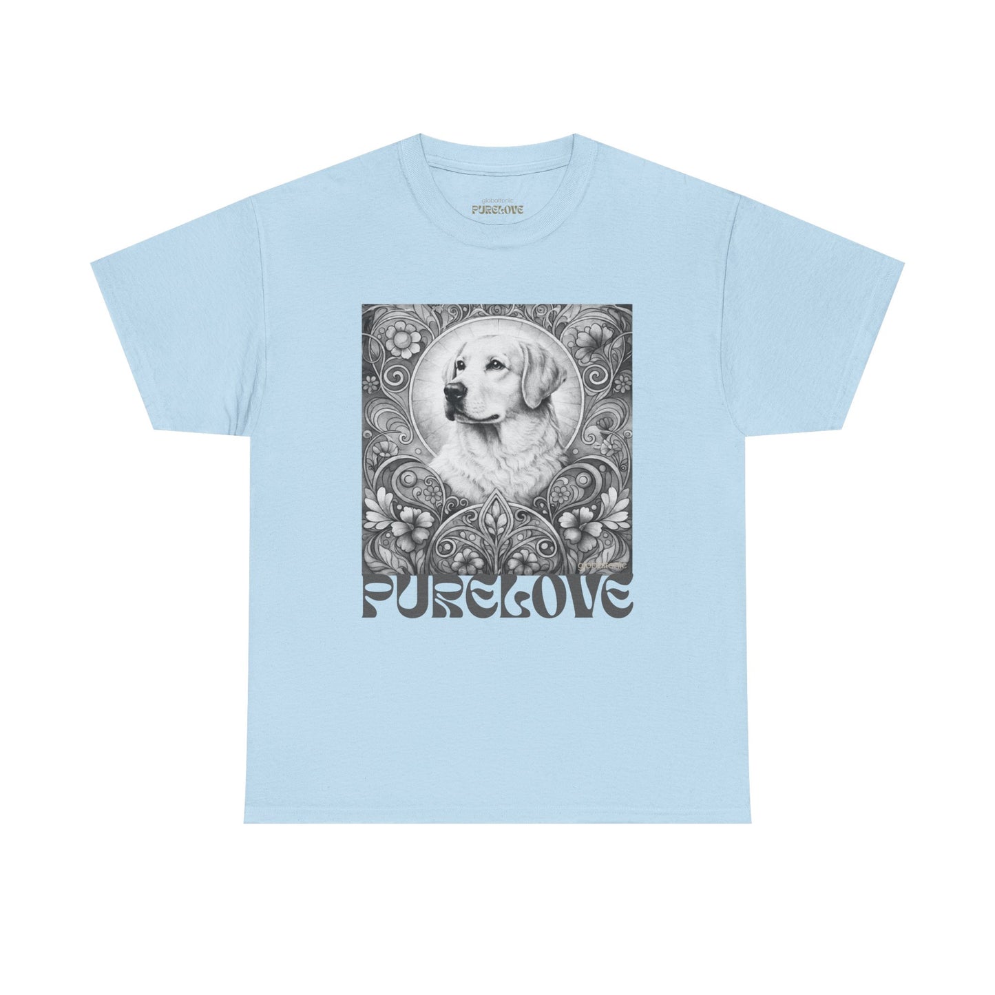 Labrador Vintage Unisex Cotton Tee for Dog Lovers (Black & White)