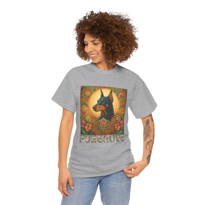 Doberman Vintage Graphic T-shirt - Unisex Cotton Tee for Dog Lovers