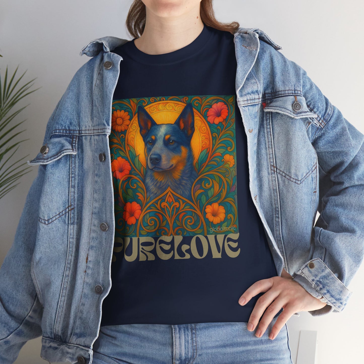 Australian Blue Heeler Vintage Graphic T-Shirt – Unisex Cotton Tee for Dog Lovers