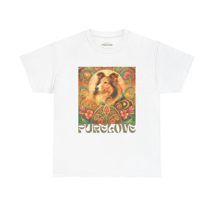 Collie Vintage Graphic T-shirt - Unisex Cotton Tee for Dog Lovers
