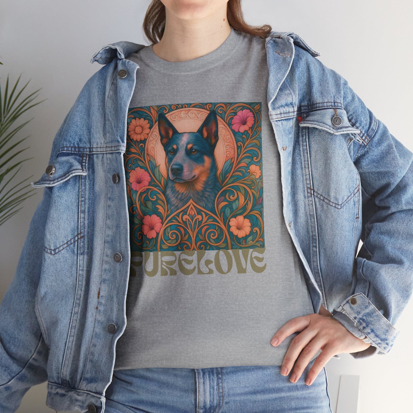 Australian Blue Heeler Vintage Graphic T-Shirt – Unisex Cotton Tee for Dog Lovers