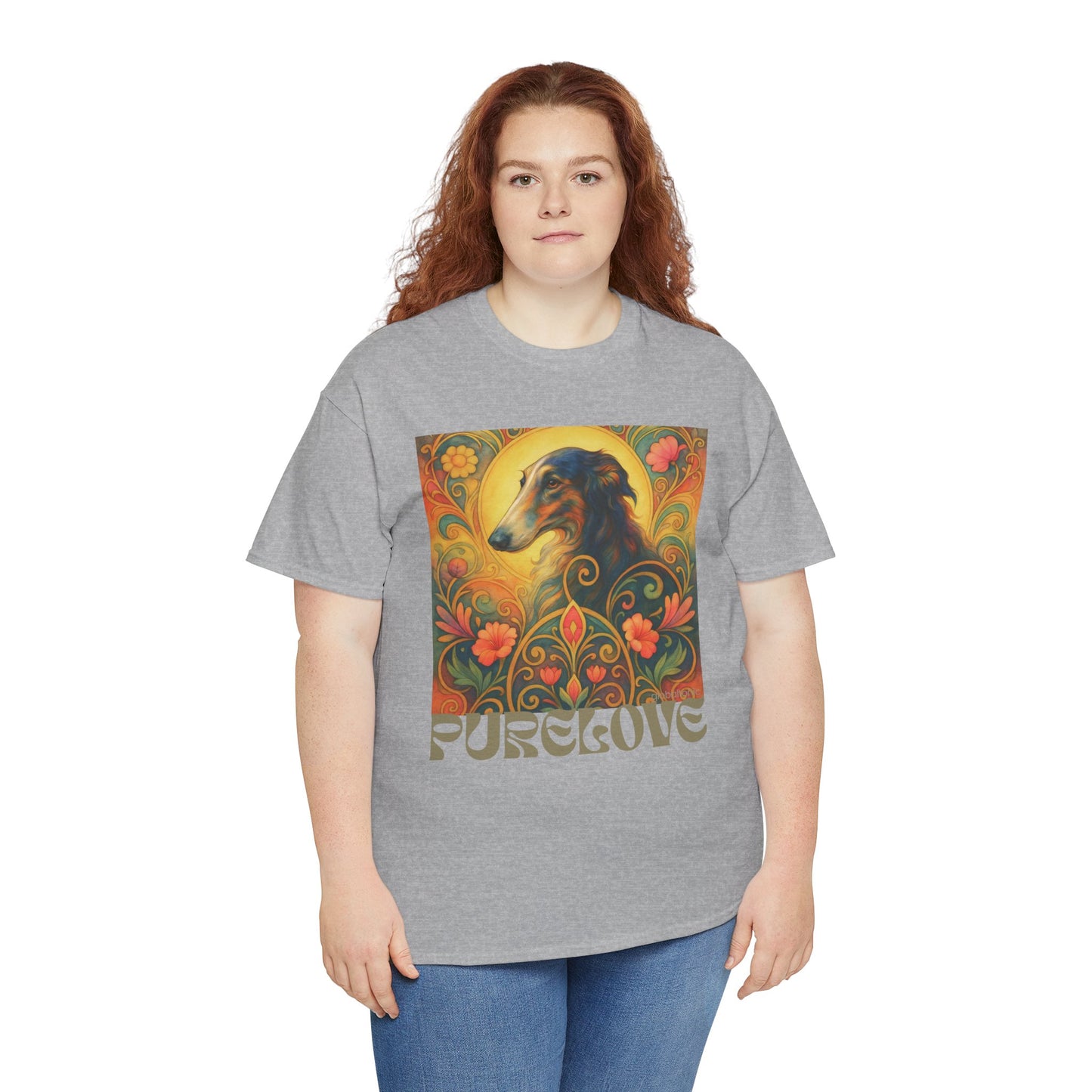 Borzoi Vintage Graphic T-Shirt – Unisex Cotton Tee for Dog Lovers