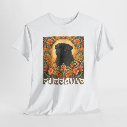 Pug Black Vintage Graphic T-Shirt – Unisex Cotton Tee for Dog Lovers