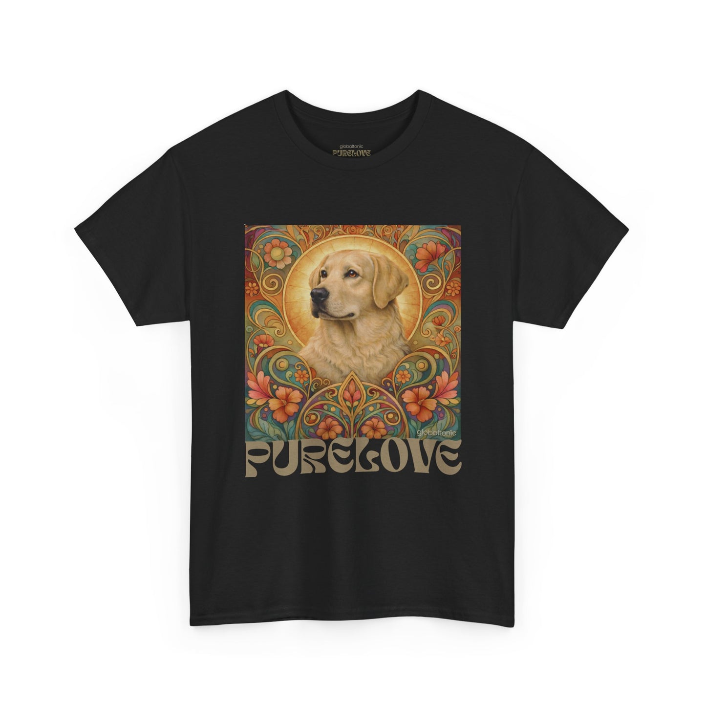 Golden Labrador Vintage Graphic T-shirt - Unisex Cotton Tee for Dog Lovers