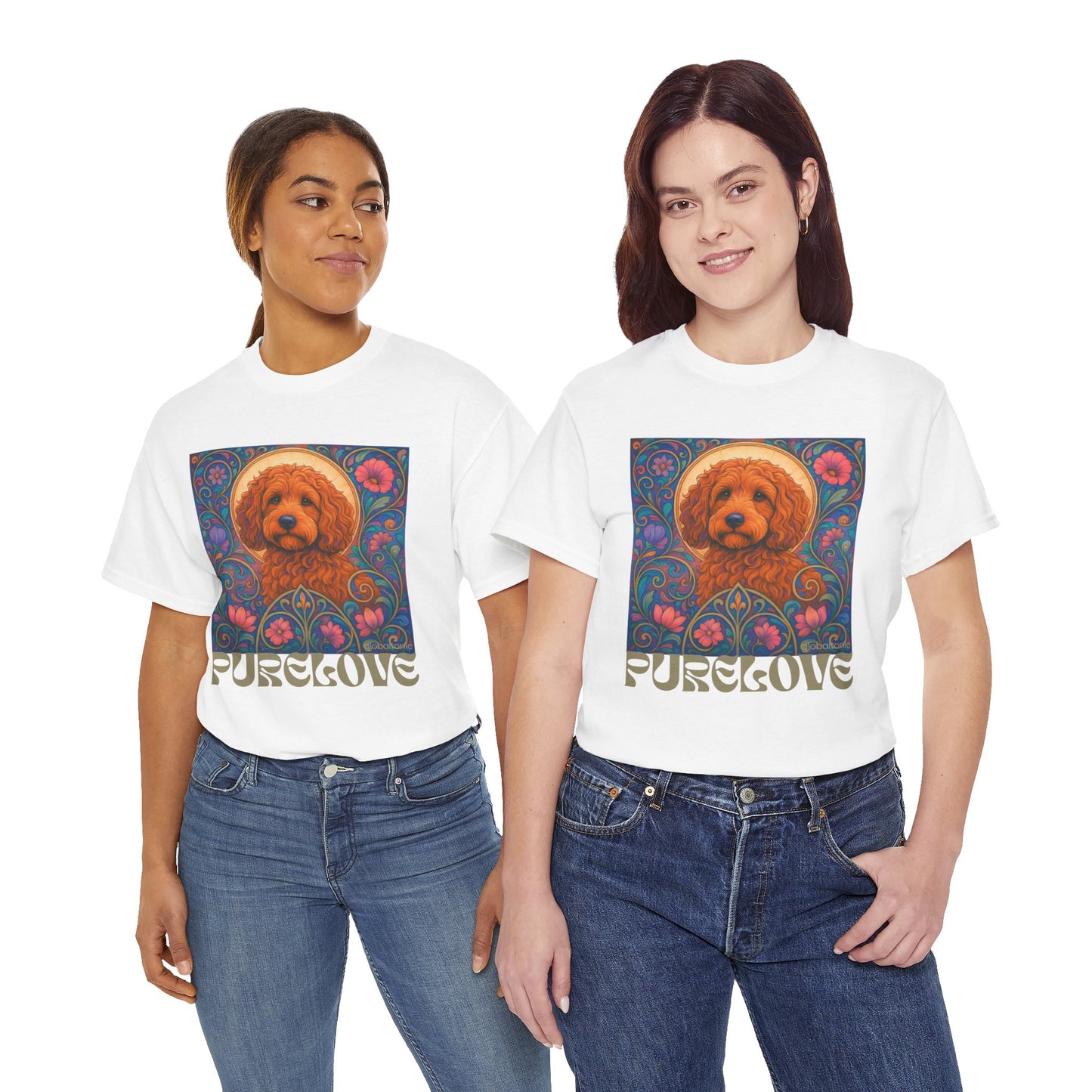 Red Cockapoo (Spoodle) Vintage Graphic T-Shirt – Unisex Cotton Tee for Dog Lovers