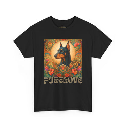 Doberman Vintage Graphic T-shirt - Unisex Cotton Tee for Dog Lovers