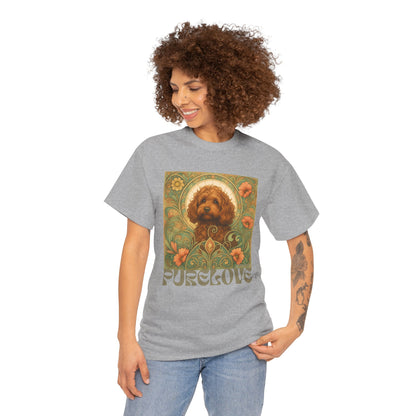 Strawberry Cavapoo (Cavoodle) Vintage Graphic T-shirt -Unisex Cotton Tee for Dog Lovers