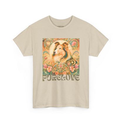 Collie Vintage Graphic T-shirt - Unisex Cotton Tee for Dog Lovers