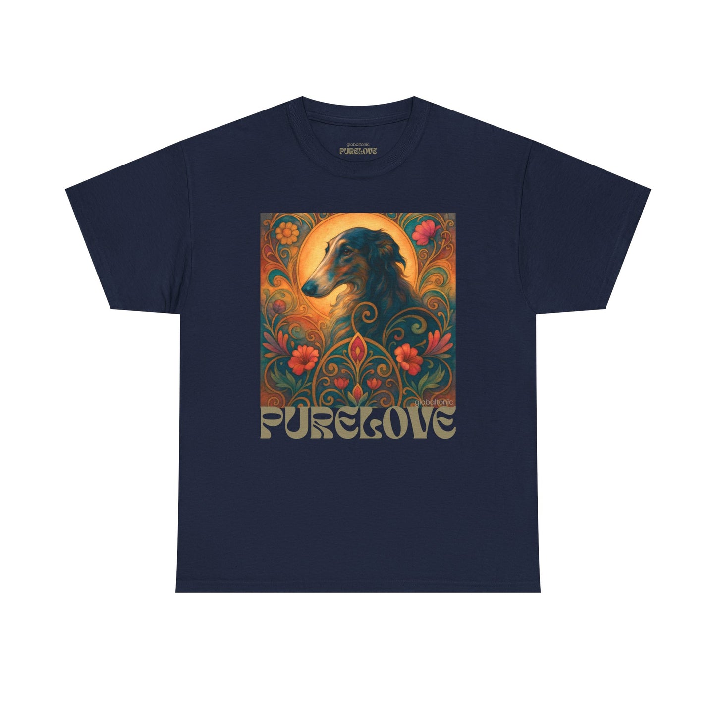 Borzoi Vintage Graphic T-Shirt – Unisex Cotton Tee for Dog Lovers