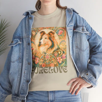 Collie Vintage Graphic T-shirt - Unisex Cotton Tee for Dog Lovers