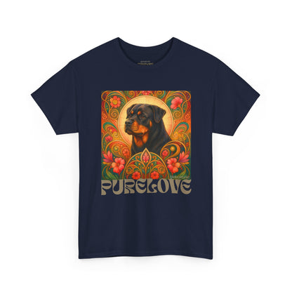 Rottweiler Buddha Vintage Graphic T-Shirt – Unisex Cotton Tee for Dog Lovers