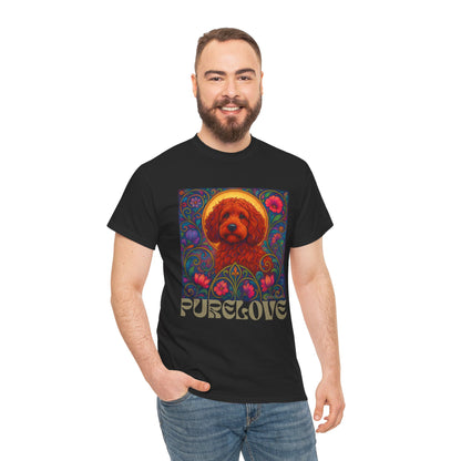 Red Cockapoo (Spoodle) Vintage Graphic T-Shirt – Unisex Cotton Tee for Dog Lovers