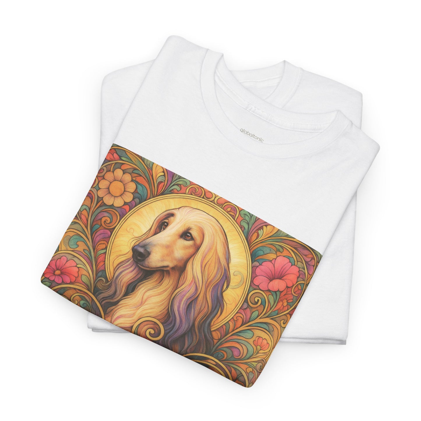 Afghan Vintage Graphic T-Shirt – Unisex Cotton Tee for Dog Lovers