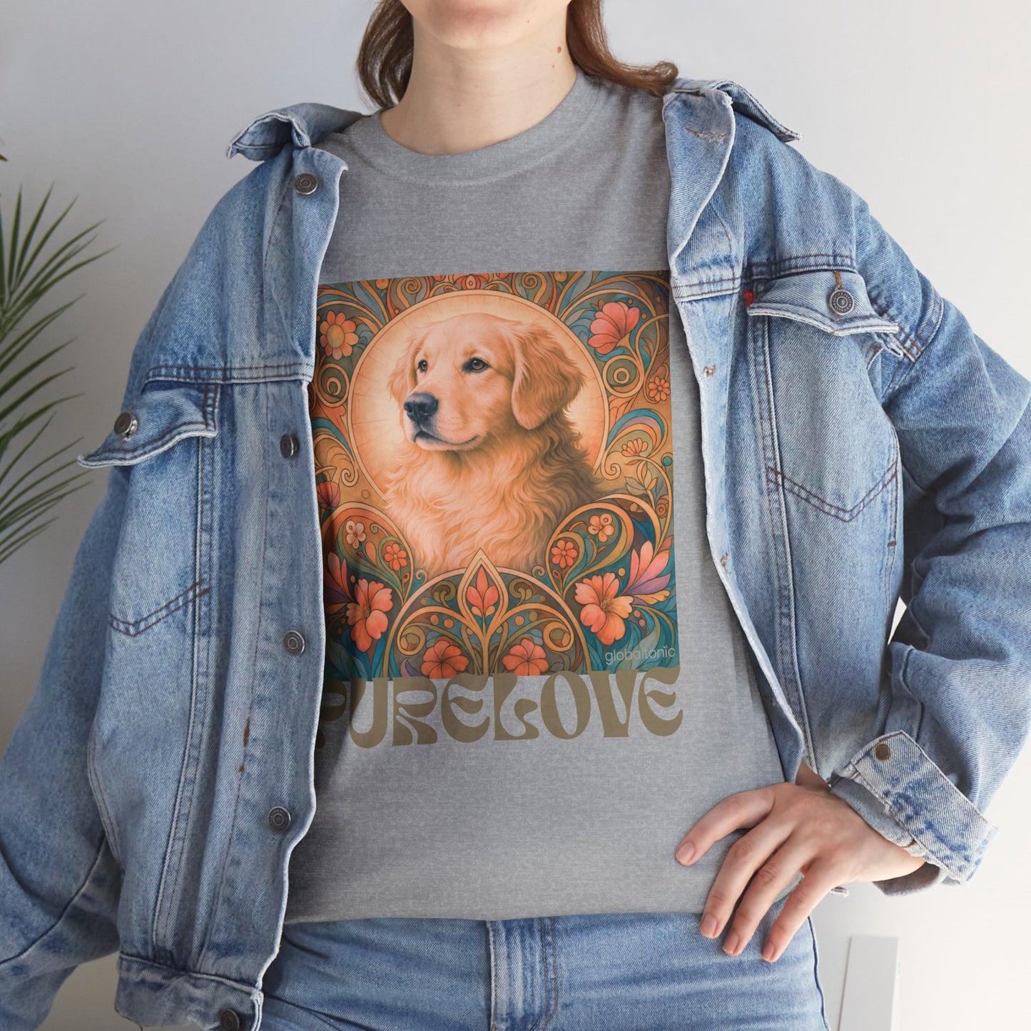 Golden Retriever Vintage Graphic T-shirt - Unisex Cotton Tee for Dog Lovers