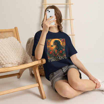Borzoi Vintage Graphic T-Shirt – Unisex Cotton Tee for Dog Lovers