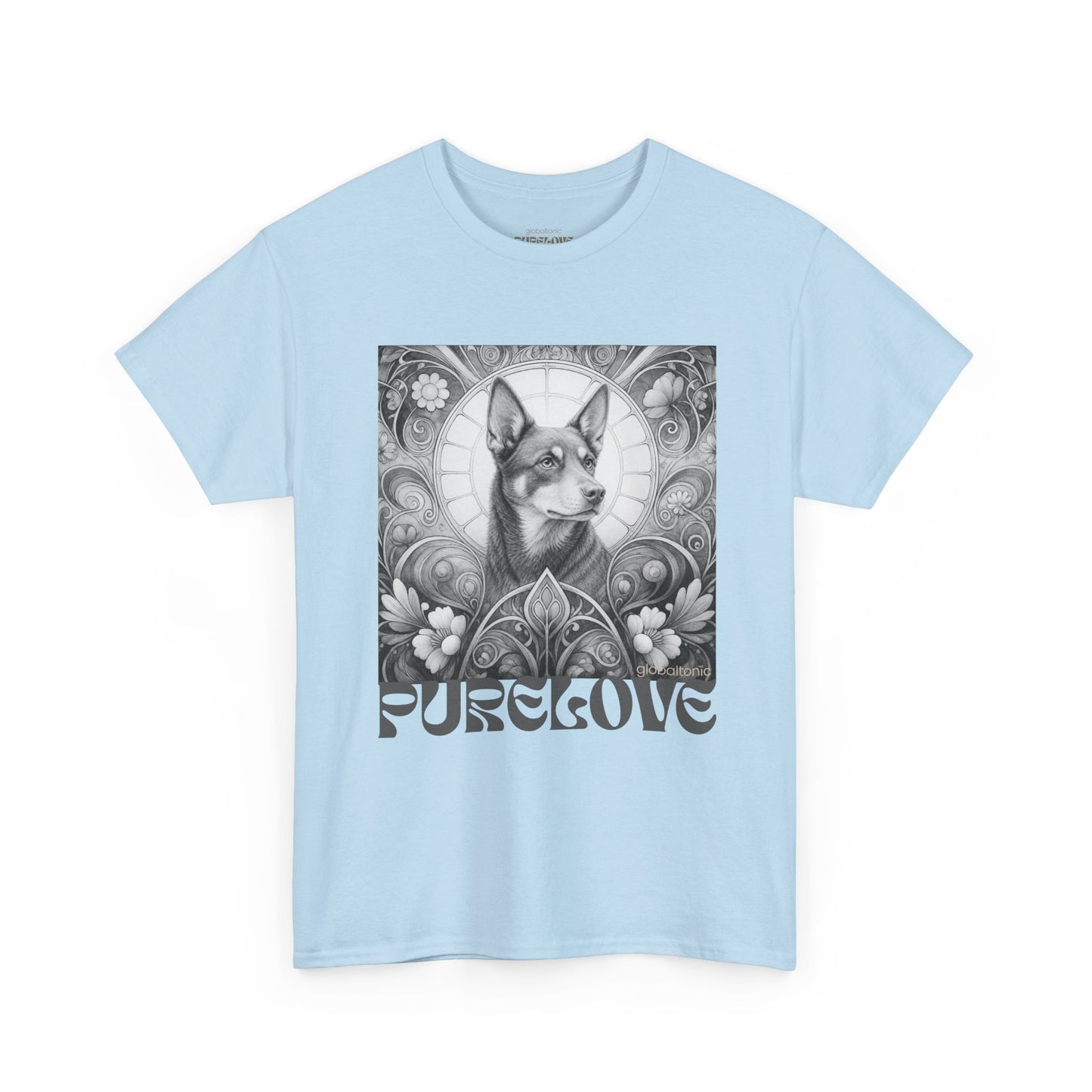 Kelpie Brown Vintage Unisex Cotton Tee for Dog Lovers (Black & White)