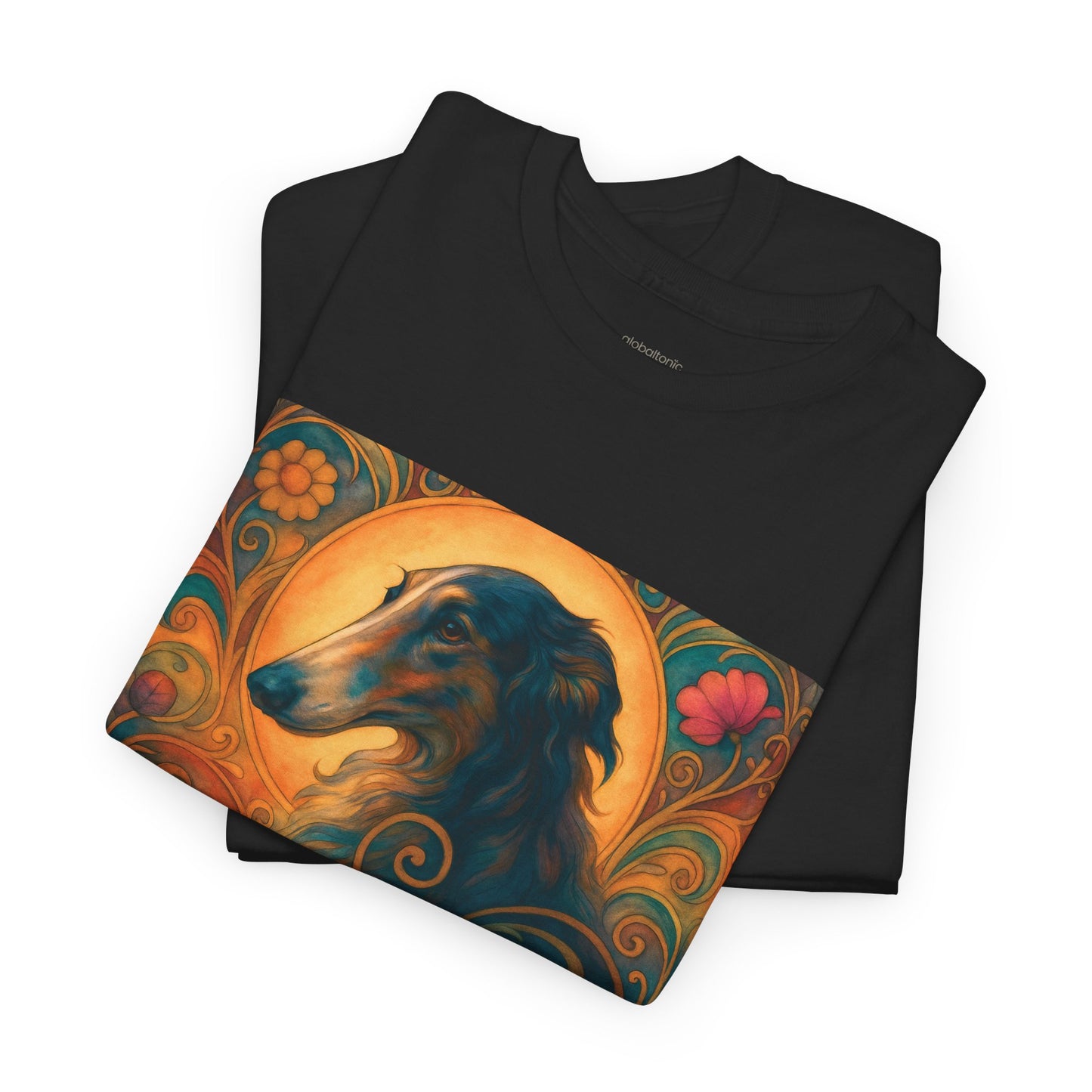 Borzoi Vintage Graphic T-Shirt – Unisex Cotton Tee for Dog Lovers