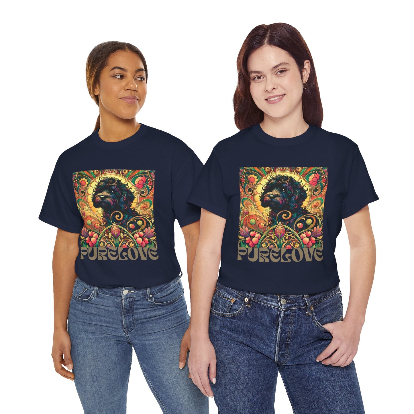 Black Cavapoo (Cavoodle) Vintage Graphic T-Shirt – Unisex Cotton Tee for Dog Lovers