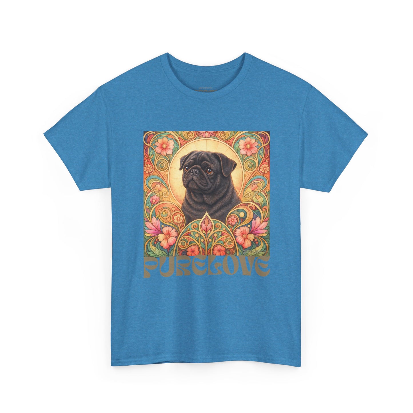 Pug Black Vintage Graphic T-Shirt – Unisex Cotton Tee for Dog Lovers