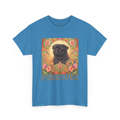 Pug Black Vintage Graphic T-Shirt – Unisex Cotton Tee for Dog Lovers