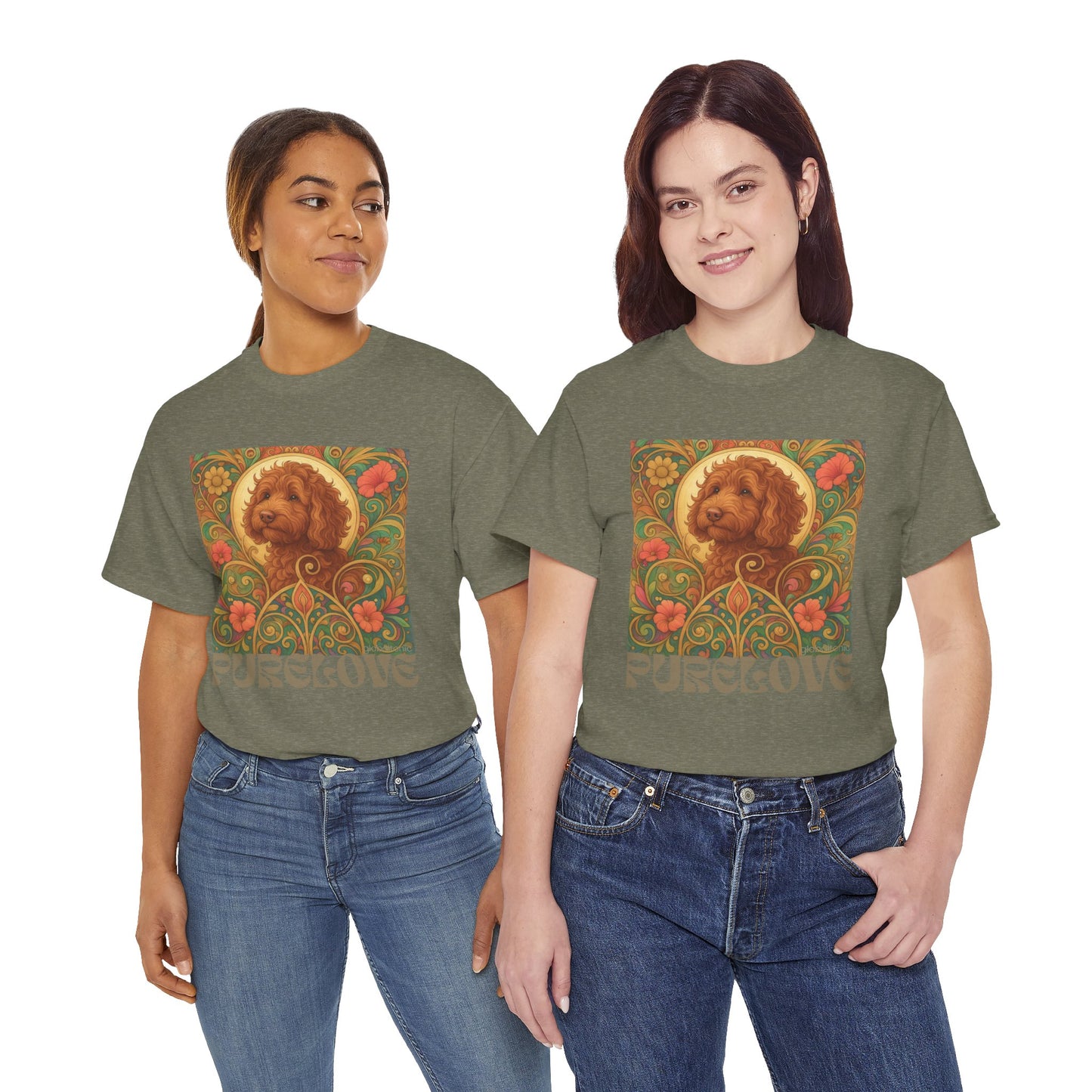 Red Cavapoo (Cavoodle) Vintage Graphic T-Shirt – Unisex Cotton Tee for Dog Lovers