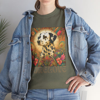 Dalmatian Vintage Graphic T-Shirt – Unisex Cotton Tee for Dog Lovers