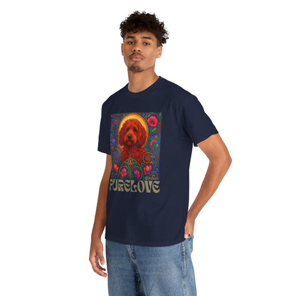 Red Cockapoo (Spoodle) Vintage Graphic T-Shirt – Unisex Cotton Tee for Dog Lovers