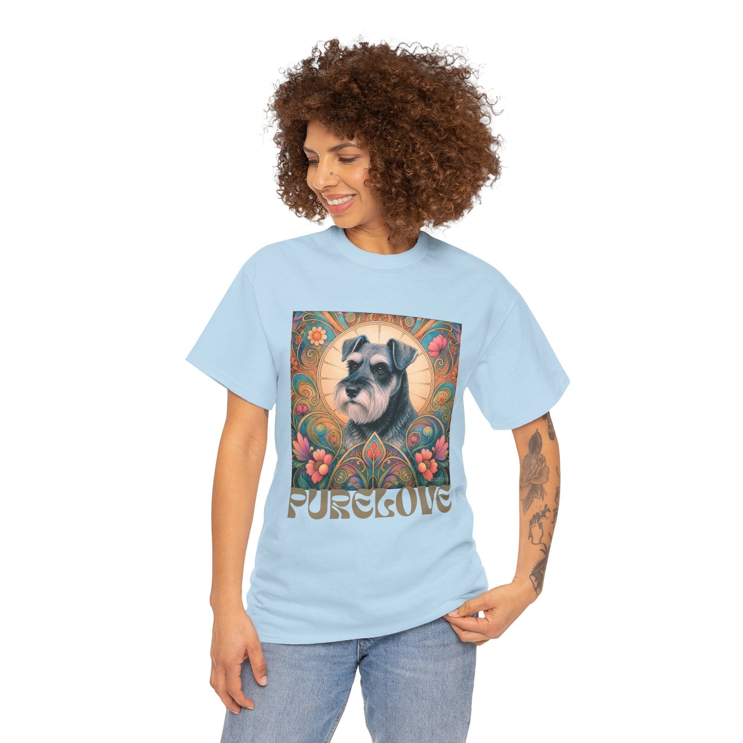 Schnauzer Vintage Graphic T-Shirt – Unisex Cotton Tee for Dog Lovers