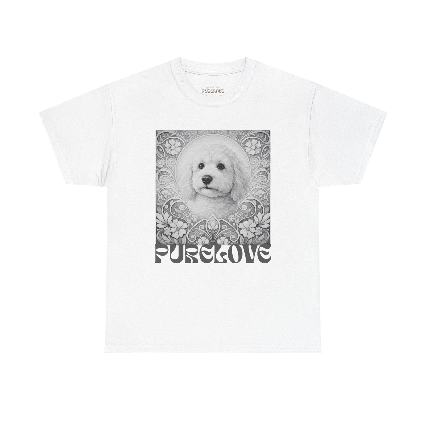 Goldendoodle (Groodle) Vintage Graphic T-Shirt – Unisex Cotton Tee for Dog Lovers (Black & White)