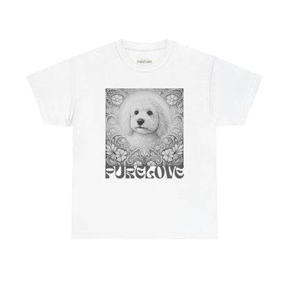 Goldendoodle (Groodle) Vintage Graphic T-Shirt – Unisex Cotton Tee for Dog Lovers (Black & White)