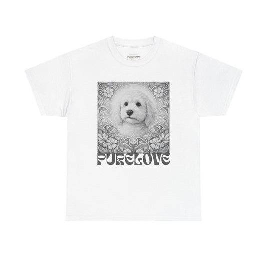 Goldendoodle (Groodle) Vintage Graphic T-Shirt – Unisex Cotton Tee for Dog Lovers (Black & White)