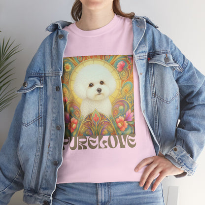 Bichon Frise Vintage Graphic T-Shirt – Unisex Cotton Tee for Dog Lovers