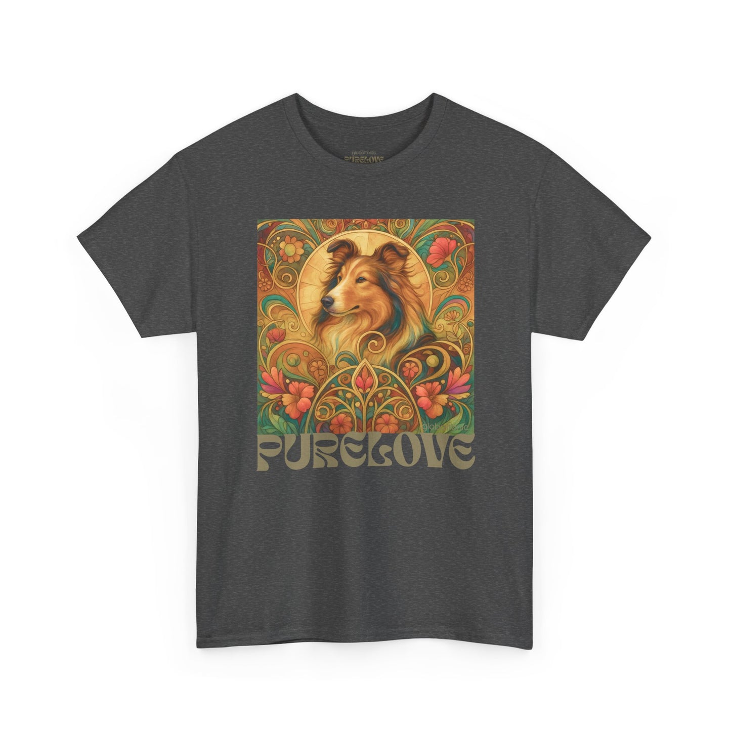 Collie Vintage Graphic T-shirt - Unisex Cotton Tee for Dog Lovers