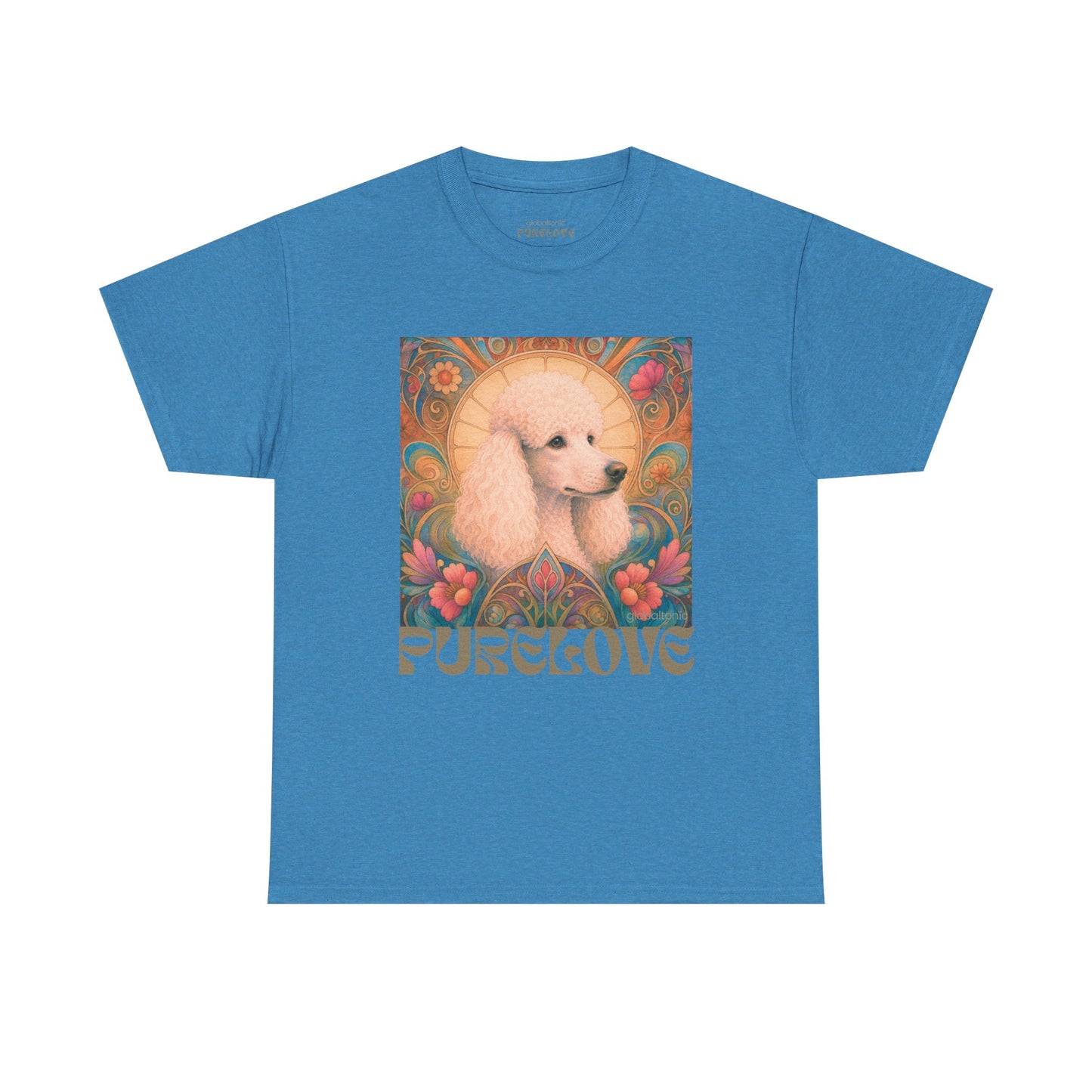 White Poodle Vintage Graphic T-Shirt – Unisex Cotton Tee for Dog Lovers