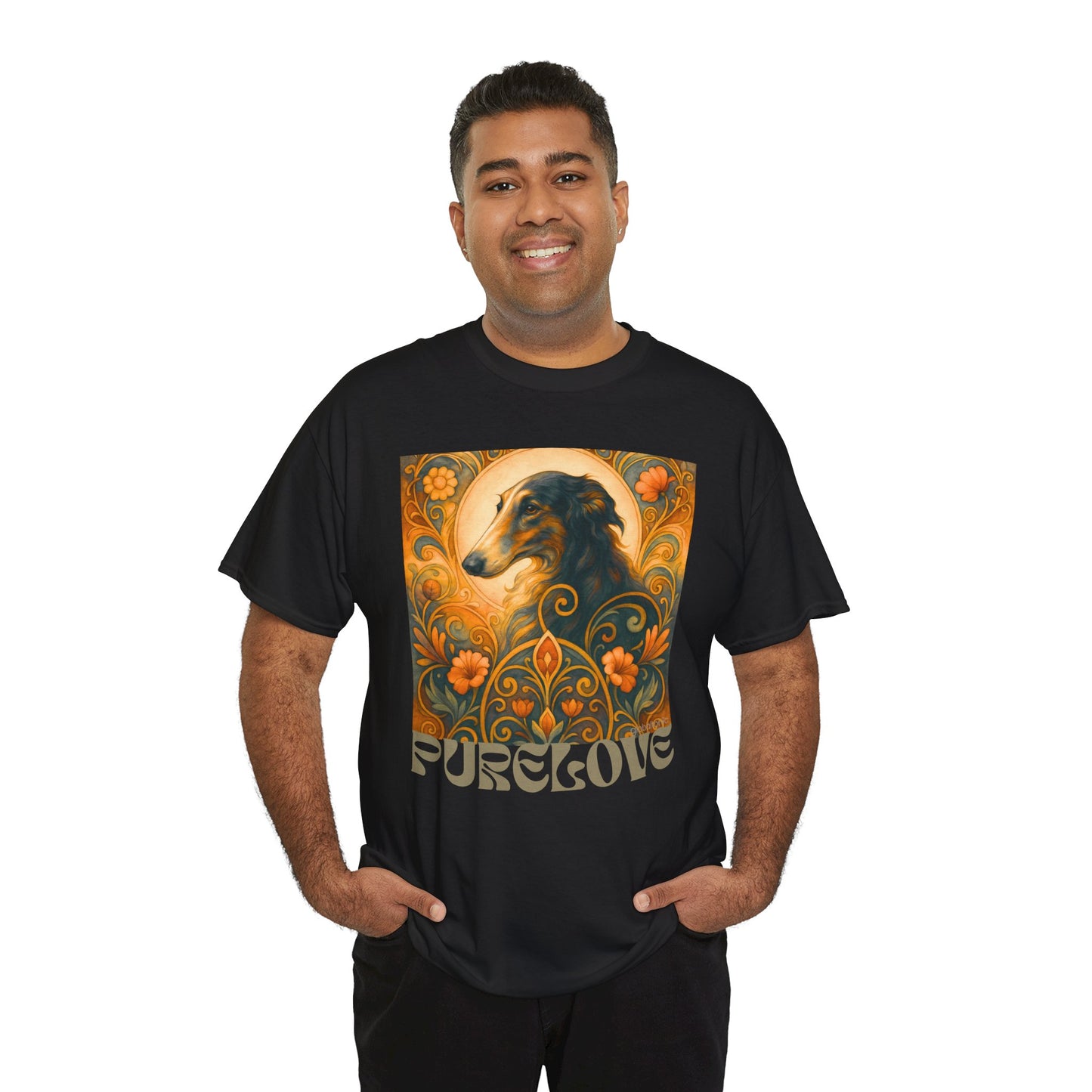 Borzoi Vintage Graphic T-Shirt – Unisex Cotton Tee for Dog Lovers