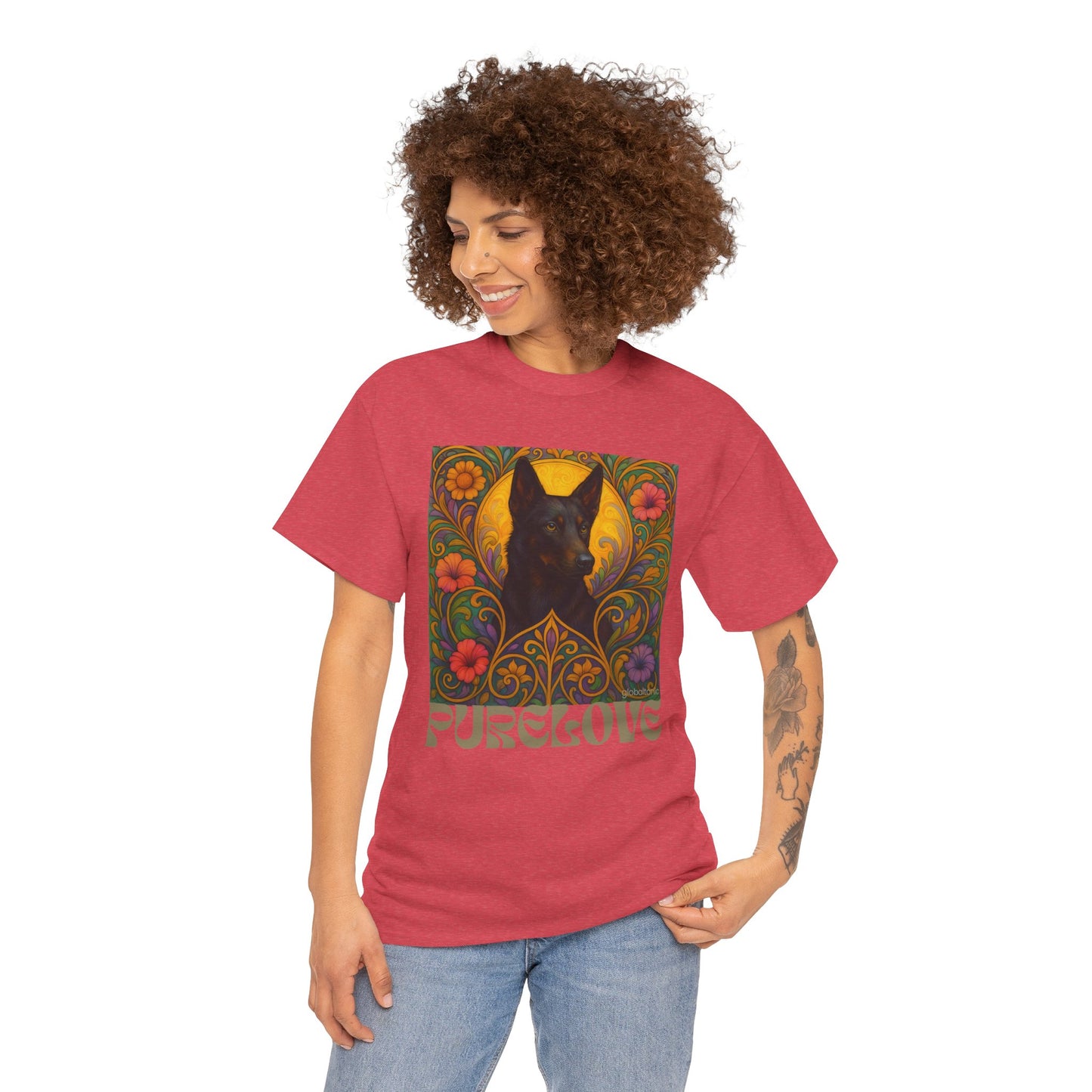 Black Kelpie Vintage Graphic T-Shirt – Unisex Cotton Tee for Dog Lovers