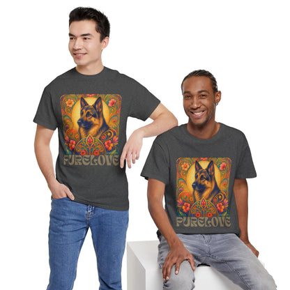 German Shepherd Vintage Graphic T-Shirt – Unisex Cotton Tee for Dog Lovers