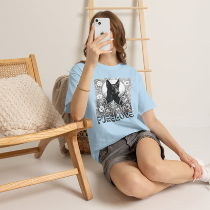Kelpie Black Vintage Unisex Cotton Tee for Dog Lovers (Black & White)