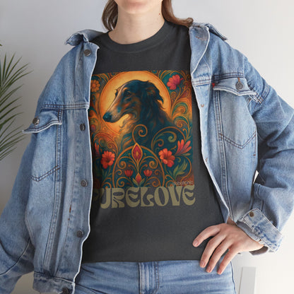 Borzoi Vintage Graphic T-Shirt – Unisex Cotton Tee for Dog Lovers