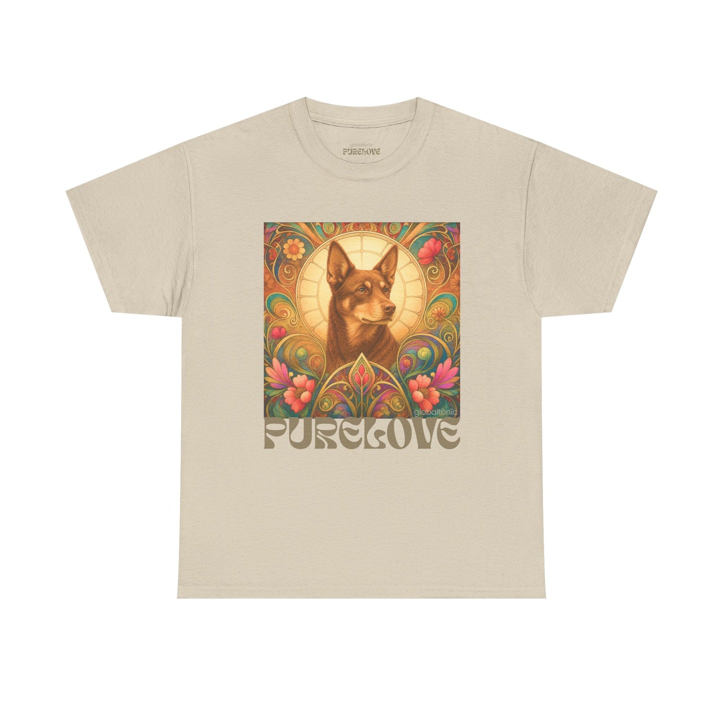 Kelpie Brown Vintage Graphic T-Shirt – Unisex Cotton Tee for Dog Lovers