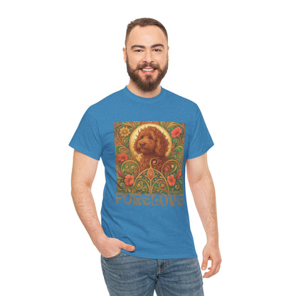 Red Cavapoo (Cavoodle) Vintage Graphic T-Shirt – Unisex Cotton Tee for Dog Lovers