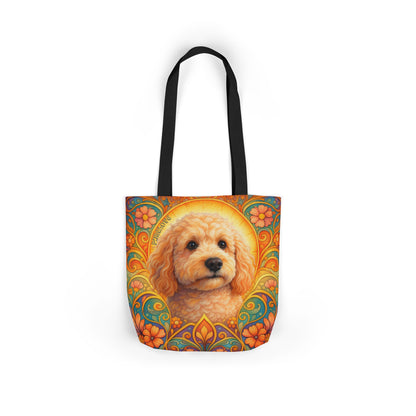 Goldendoodle (Groodle) All-Over Print Canvas Tote Bag – Colourful Artistic Dog Lover Gift